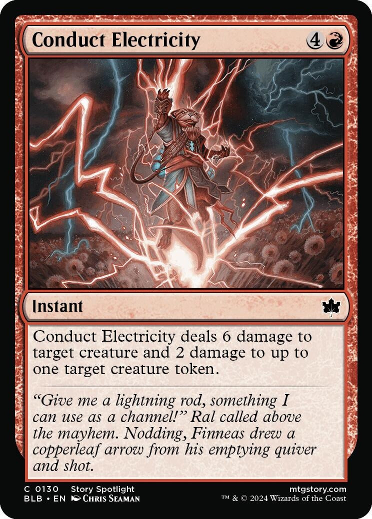 Conduct Electricity (130) (Bloomburrow) Magic: The Gathering