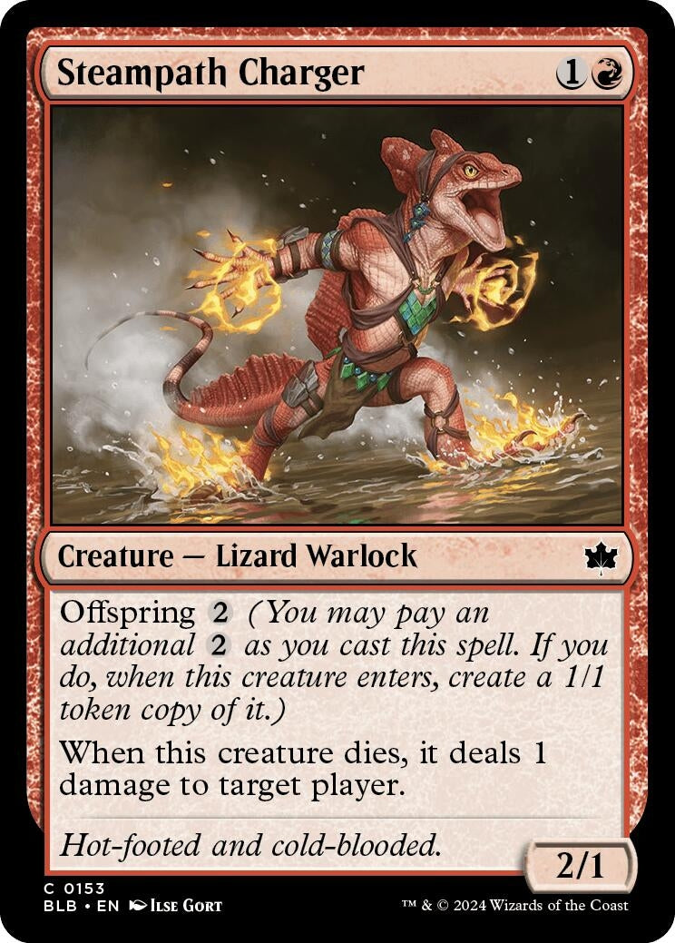 Steampath Charger (153) (Bloomburrow) Magic: The Gathering