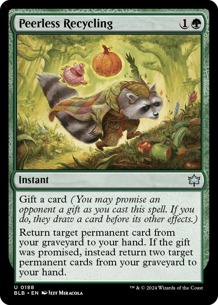 Peerless Recycling (188) (Bloomburrow) Magic: The Gathering
