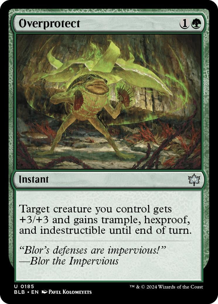 Overprotect (185) (Bloomburrow) Magic: The Gathering