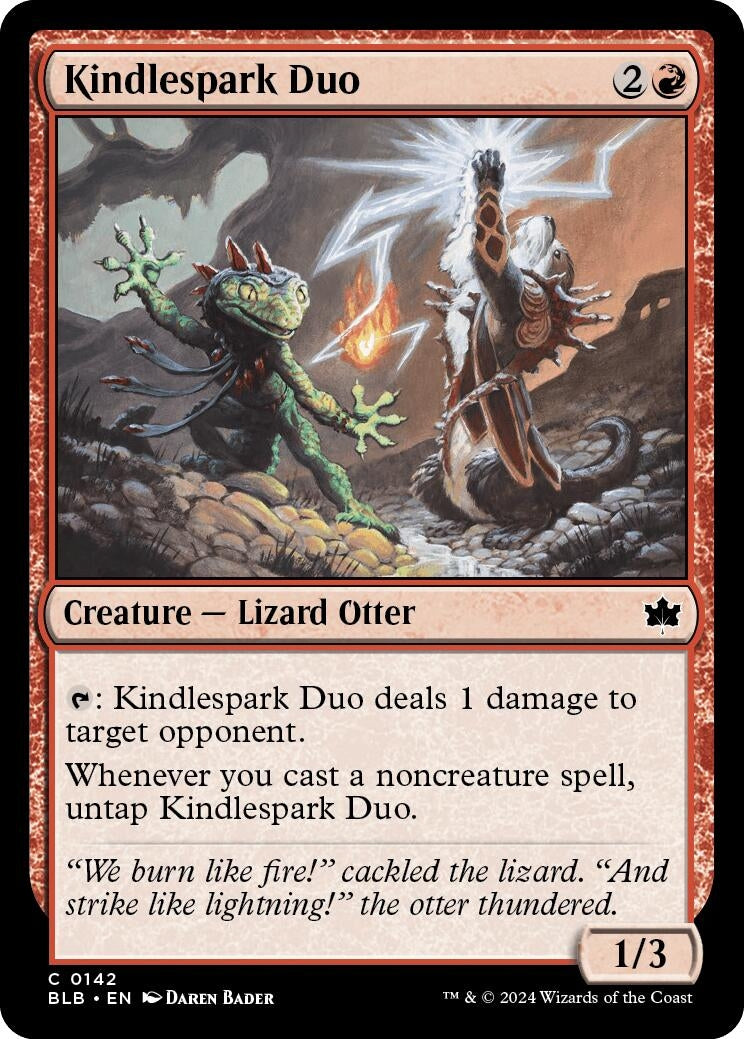 Kindlespark Duo (142) (Bloomburrow) Magic: The Gathering