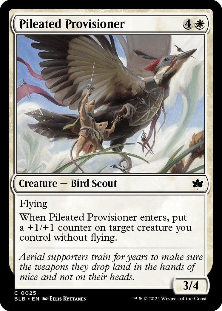 Pileated Provisioner (25) (Bloomburrow) Magic: The Gathering