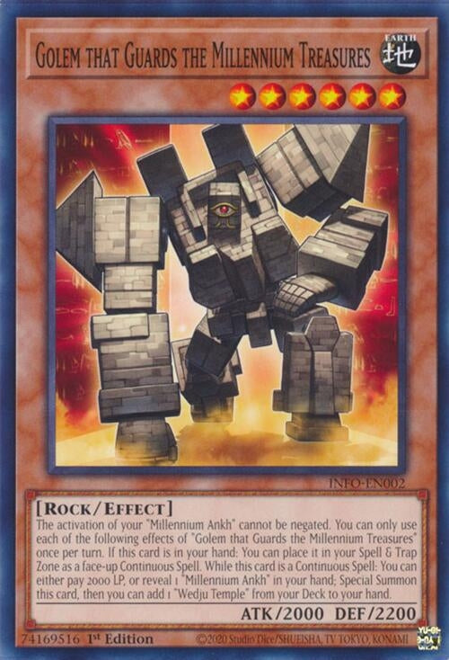 Golem that Guards the Millennium Treasures (INFO-EN002) (The Infinite Forbidden) YuGiOh