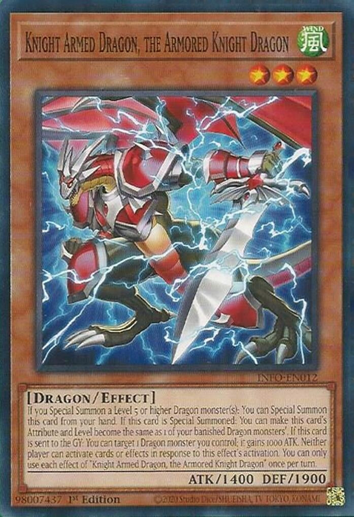 Knight Armed Dragon, the Armored Knight Dragon (INFO-EN012) (The Infinite Forbidden) YuGiOh
