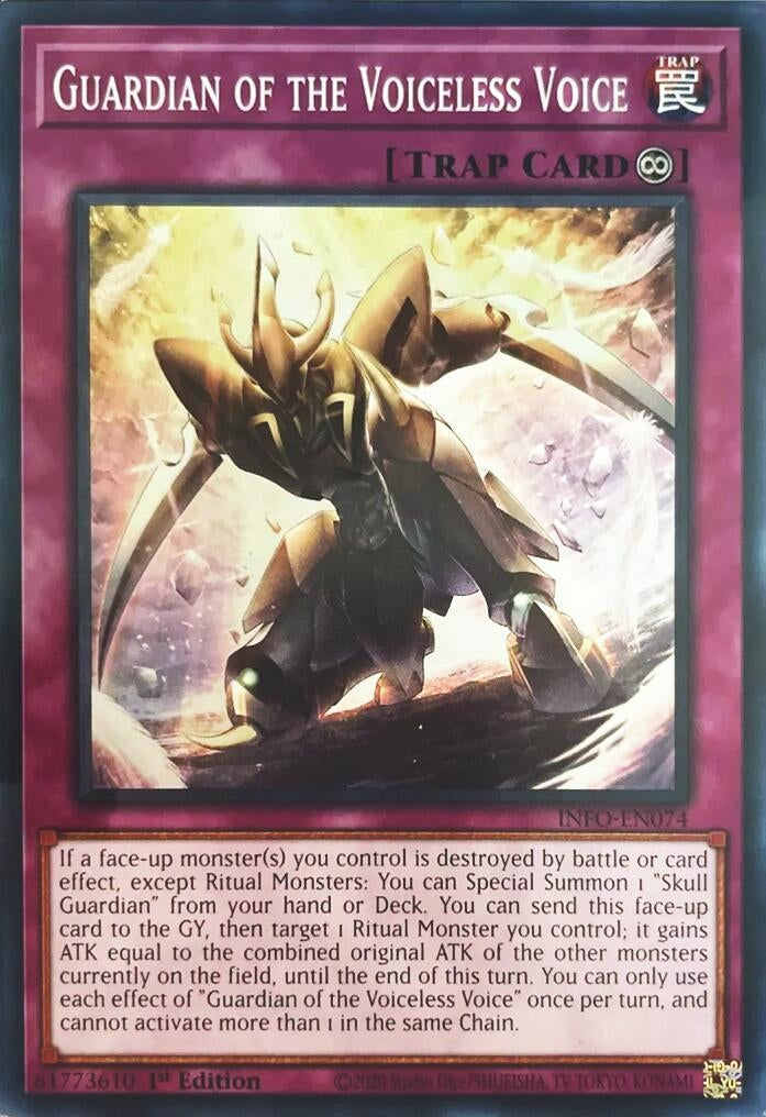 Guardian of the Voiceless Voice (INFO-EN074) (The Infinite Forbidden) YuGiOh