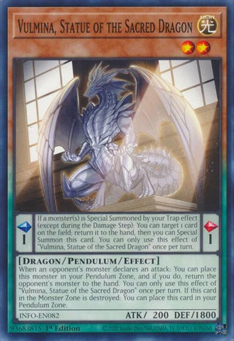 Vulmina, Statue of the Sacred Dragon (INFO-EN082) (The Infinite Forbidden) YuGiOh