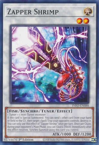 Zapper Shrimp (INFO-EN088) (The Infinite Forbidden) YuGiOh