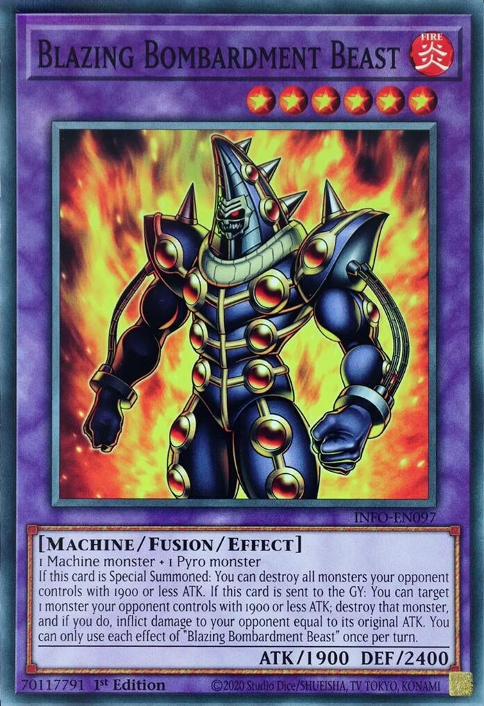 Blazing Bombardment Beast (INFO-EN097) (The Infinite Forbidden) YuGiOh