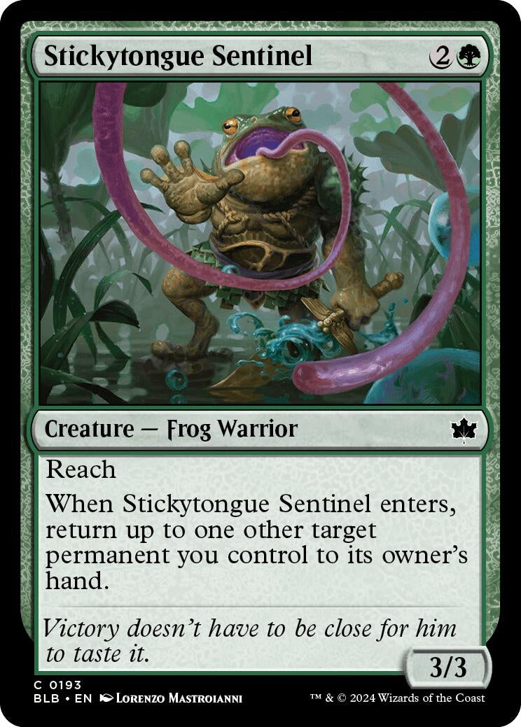 Stickytongue Sentinel (193) (Bloomburrow) Magic: The Gathering