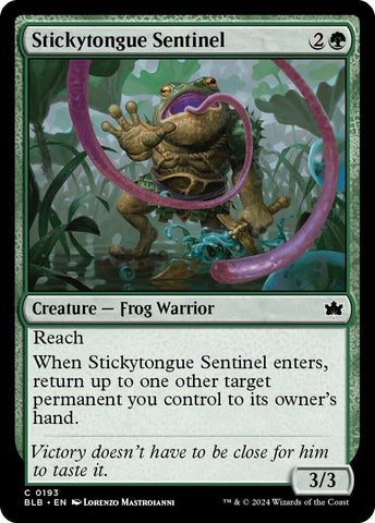 Stickytongue Sentinel (193) (Bloomburrow) Magic: The Gathering