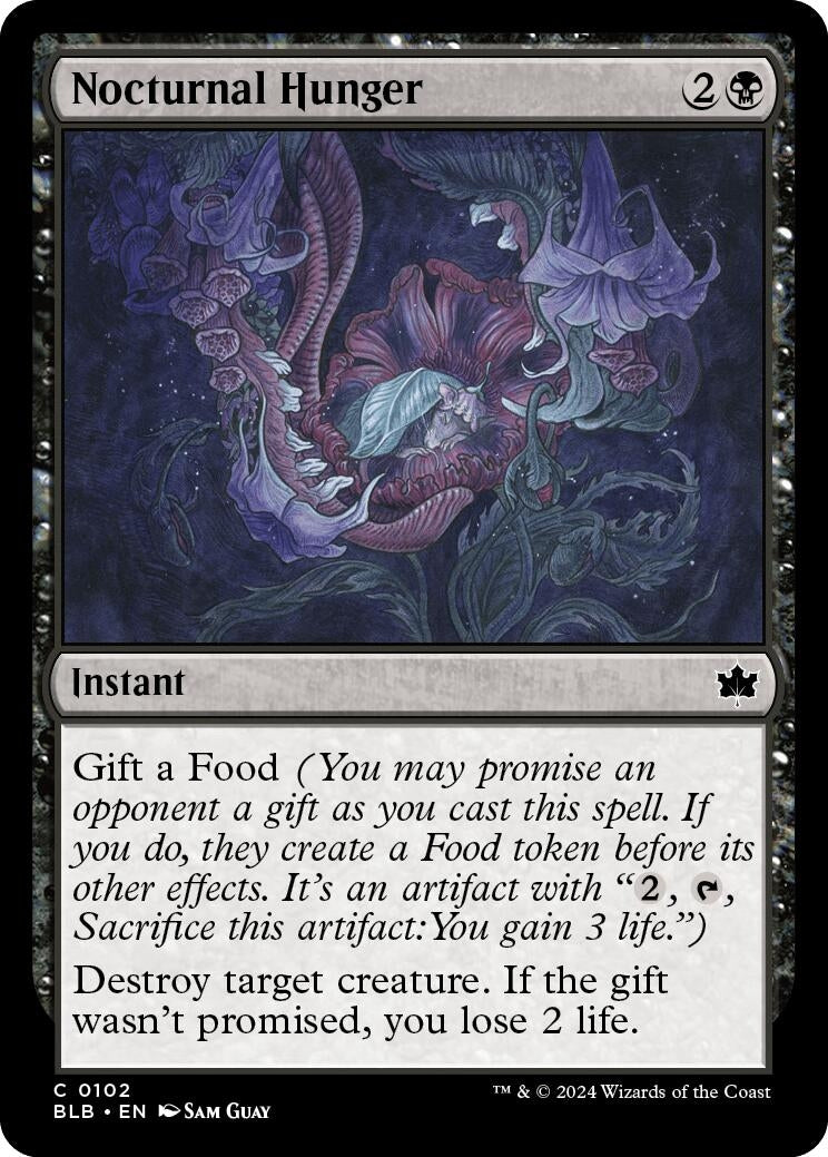 Nocturnal Hunger (102) (Bloomburrow) Magic: The Gathering