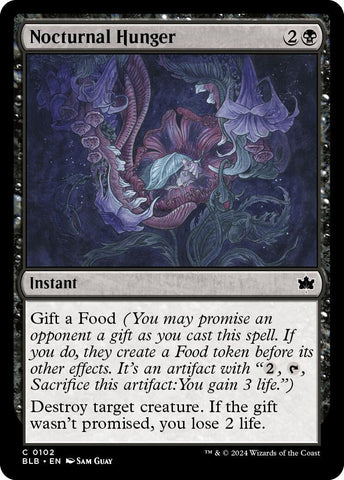Nocturnal Hunger (102) (Bloomburrow) Magic: The Gathering