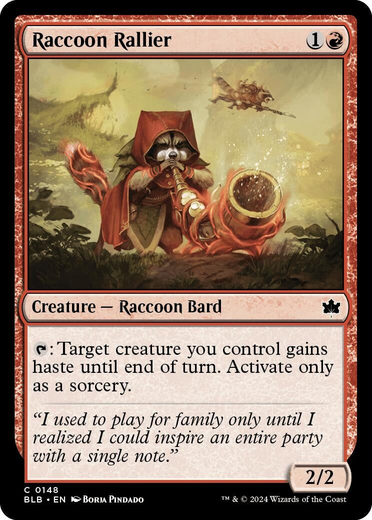 Raccoon Rallier (148) (Bloomburrow) Magic: The Gathering