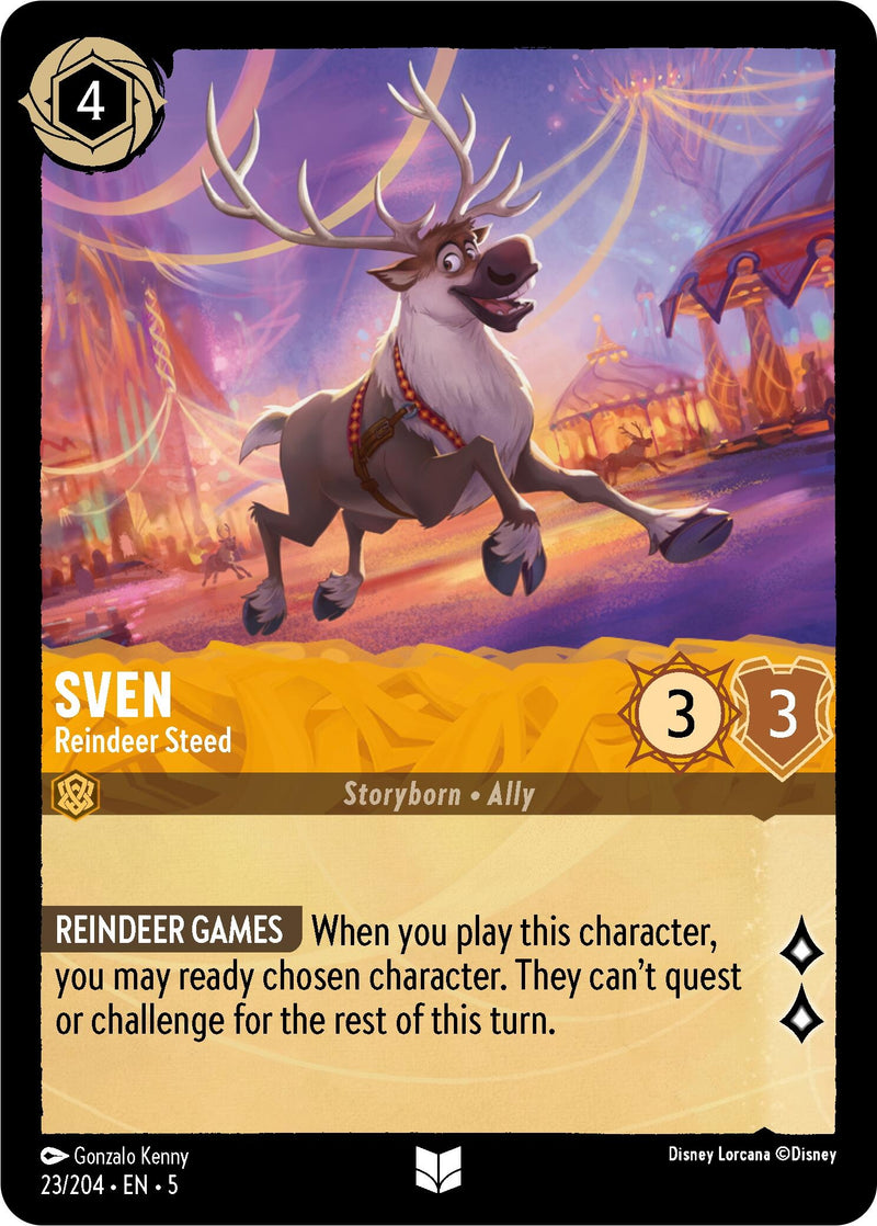 Image for Sven - Reindeer Steed (23/204) (Shimmering Skies) (5) - Disney Lorcana