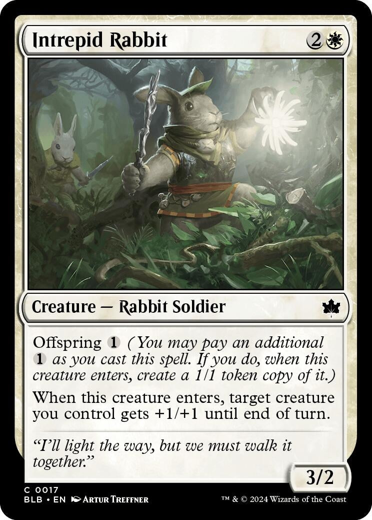 Intrepid Rabbit (17) (Bloomburrow) Magic: The Gathering