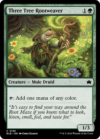 Three Tree Rootweaver (198) (Bloomburrow) Magic: The Gathering