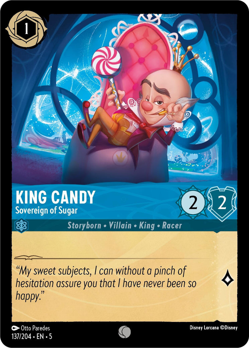 King Candy - Sovereign of Sugar (137/204) (Shimmering Skies) Disney Lorcana