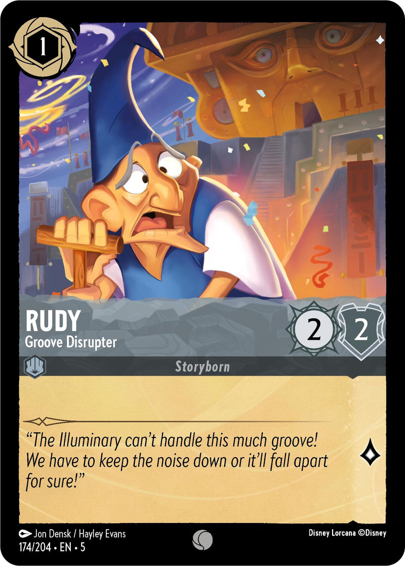Image for Rudy - Groove Disrupter (174/204) (Shimmering Skies) (5) - Disney Lorcana