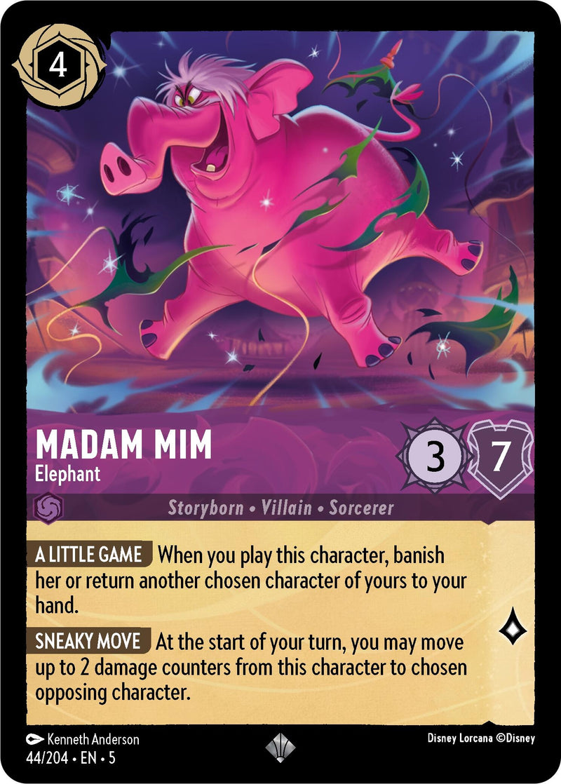 Image for Madam Mim - Elephant (44/204) (Shimmering Skies) (5) - Disney Lorcana