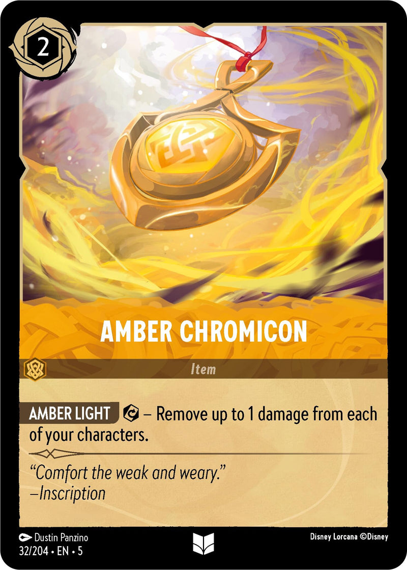 Image for Amber Chromicon (32/204) (Shimmering Skies) (5) - Disney Lorcana