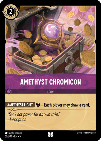 Image for Amethyst Chromicon (66/204) (Shimmering Skies) (5) - Disney Lorcana
