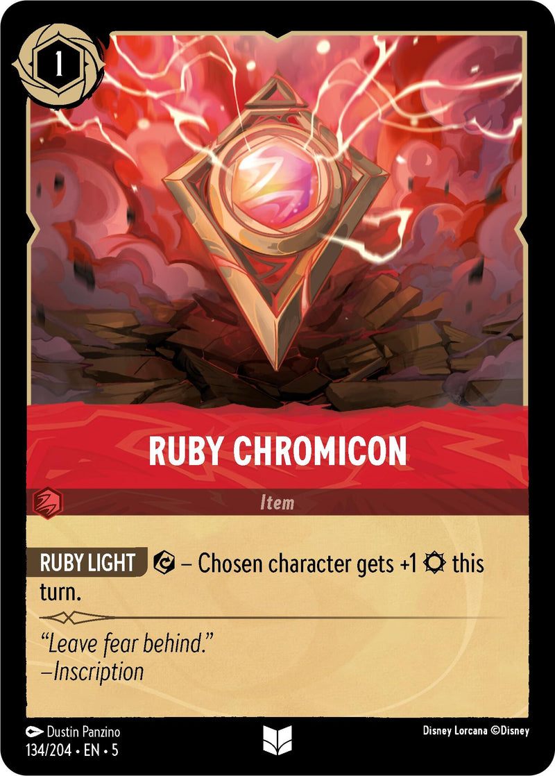 Image for Ruby Chromicon (134/204) (Shimmering Skies) (5) - Disney Lorcana