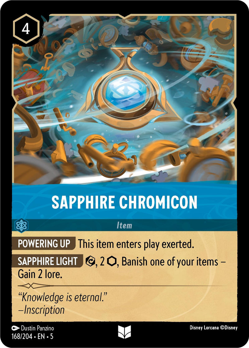 Image for Sapphire Chromicon (168/204) (Shimmering Skies) (5) - Disney Lorcana