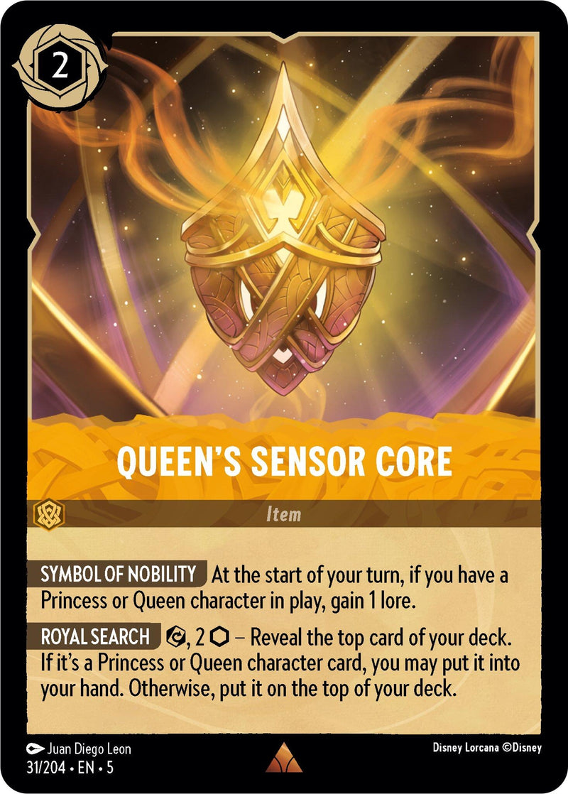 Image for Queen's Sensor Core (31/204) (Shimmering Skies) (5) - Disney Lorcana