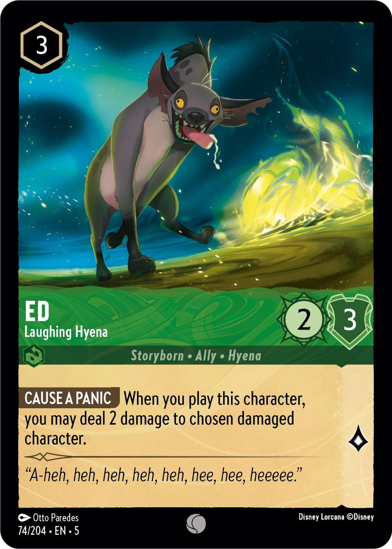 Ed - Laughing Hyena (74/204) (Shimmering Skies) Disney Lorcana