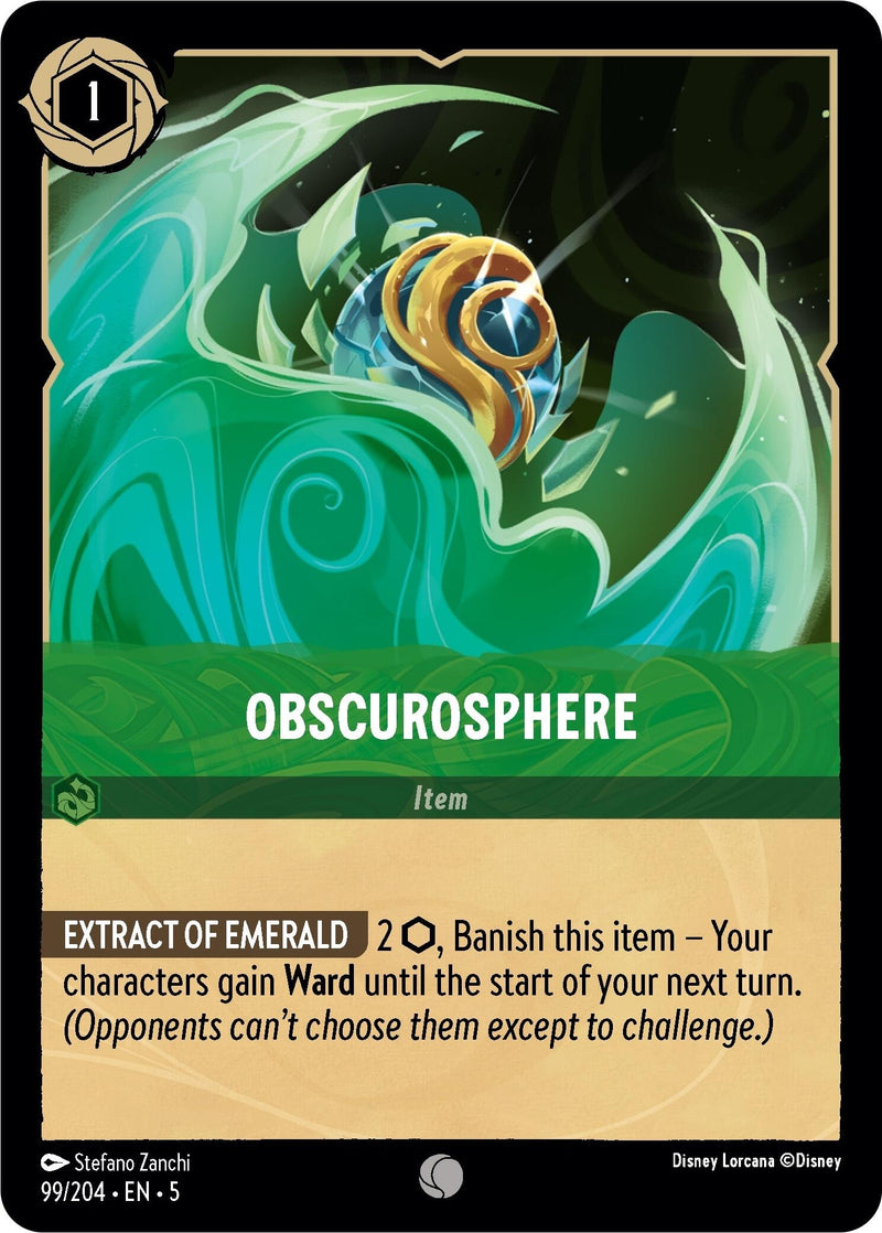 Image for Obscurosphere (99/204) (Shimmering Skies) (5) - Disney Lorcana