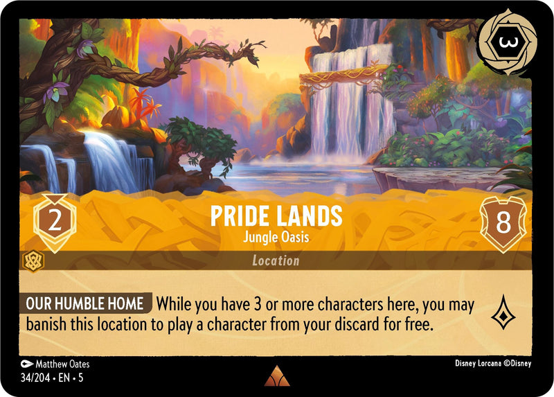 Image for Pride Lands - Jungle Oasis (34/204) (Shimmering Skies) (5) - Disney Lorcana