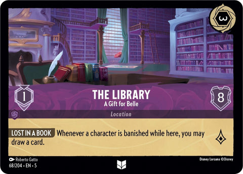 The Library - A Gift for Belle (68/204) (Shimmering Skies) Disney Lorcana