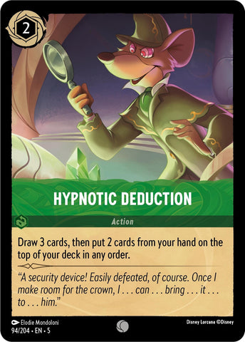 Hypnotic Deduction (94/204) (Shimmering Skies) Disney Lorcana