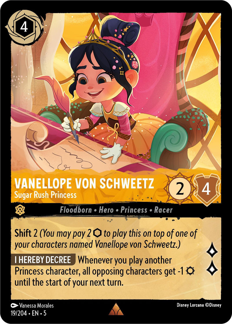 Image for Vanellope von Schweetz - Sugar Rush Princess (19/204) (Shimmering Skies) (5) - Disney Lorcana