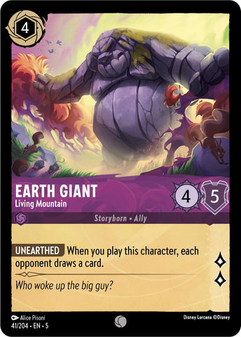 Earth Giant - Living Mountain (41/204) (Shimmering Skies) Disney Lorcana