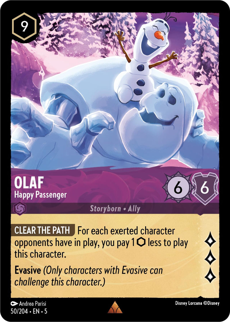 Image for Olaf - Happy Passenger (50/204) (Shimmering Skies) (5) - Disney Lorcana