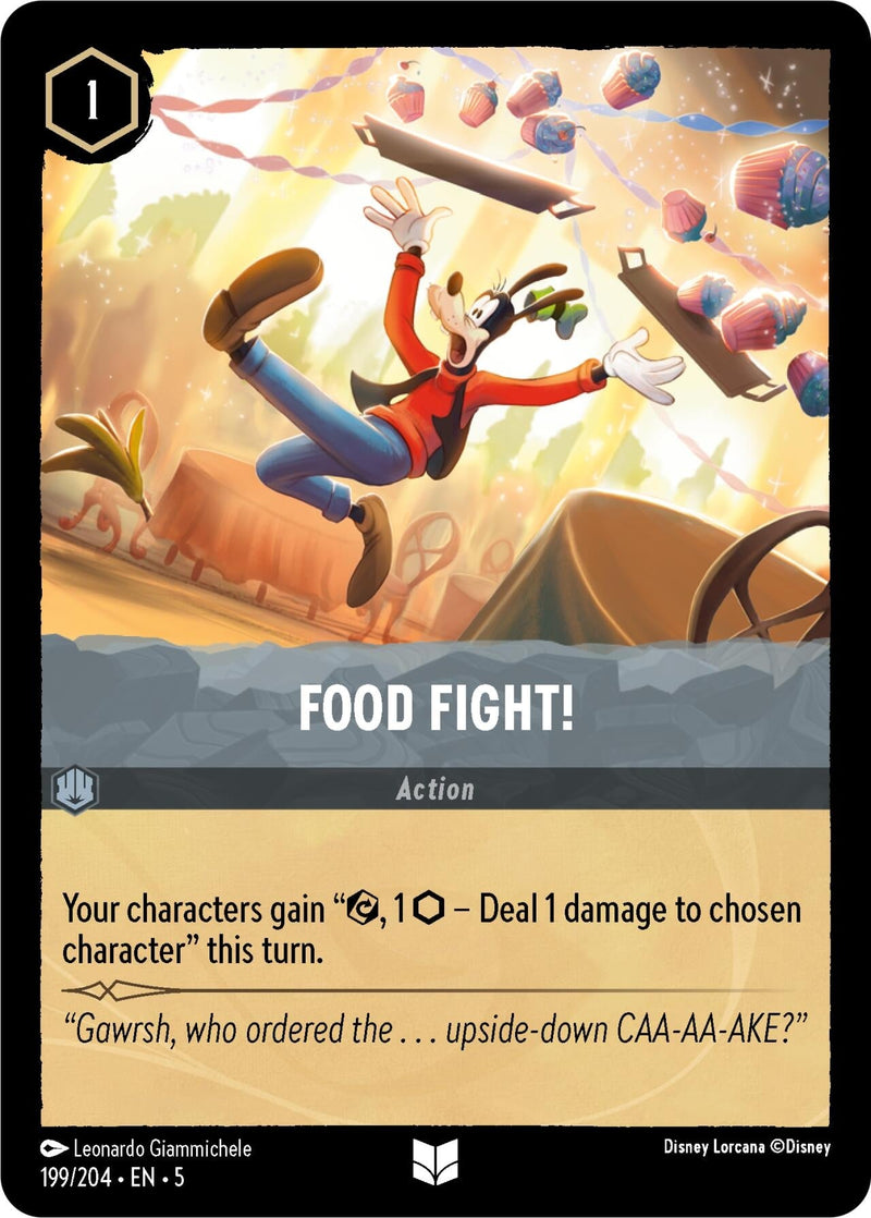 Food Fight! (199/204) (Shimmering Skies) Disney Lorcana