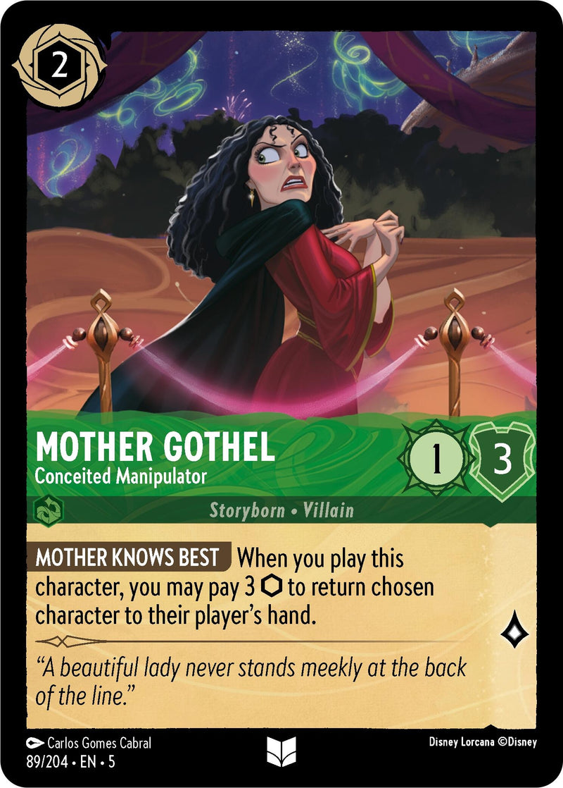 Image for Mother Gothel - Conceited Manipulator (89/204) (Shimmering Skies) (5) - Disney Lorcana