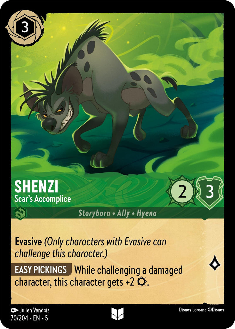 Image for Shenzi - Scar's Accomplice (70/204) (Shimmering Skies) (5) - Disney Lorcana