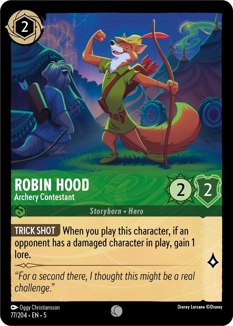 Robin Hood - Archery Contestant (77/204) (Shimmering Skies) Disney Lorcana