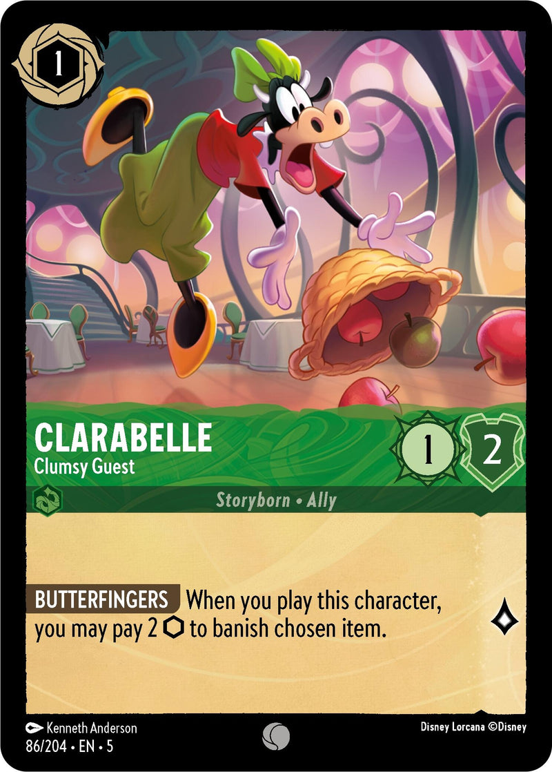 Image for Clarabelle - Clumsy Guest (86/204) (Shimmering Skies) (5) - Disney Lorcana