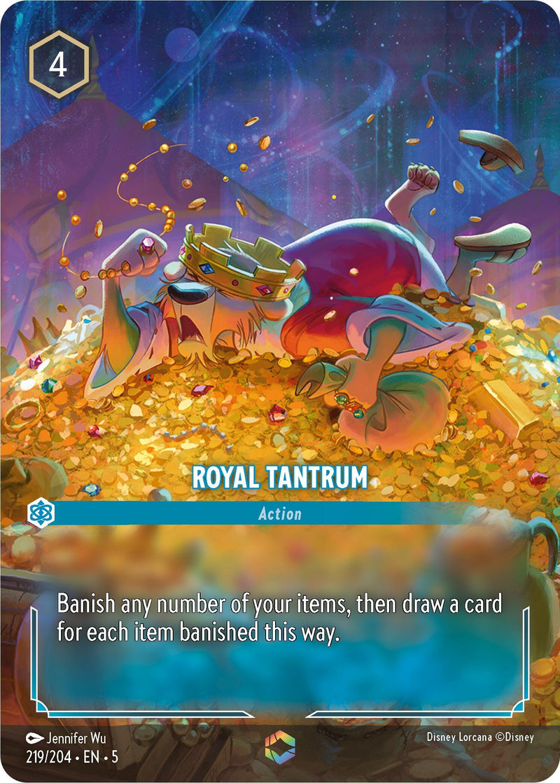 Image for Royal Tantrum (Enchanted) (219/204) (Shimmering Skies) (5) - Disney Lorcana