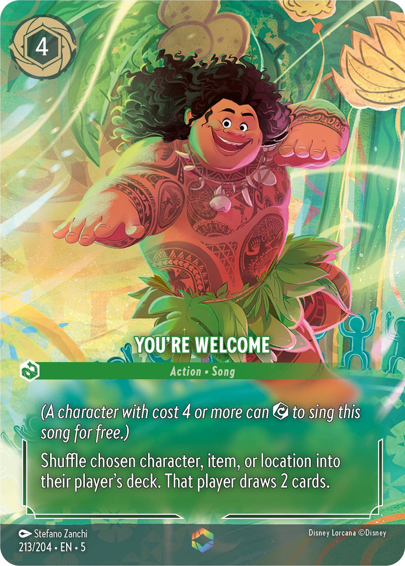 Image for You're Welcome (Enchanted) (213/204) (Shimmering Skies) (5) - Disney Lorcana