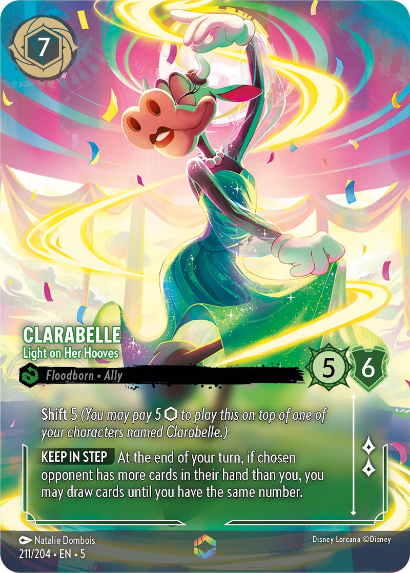 Image for Clarabelle - Light on Her Hooves (Enchanted) (211/204) (Shimmering Skies) (5) - Disney Lorcana