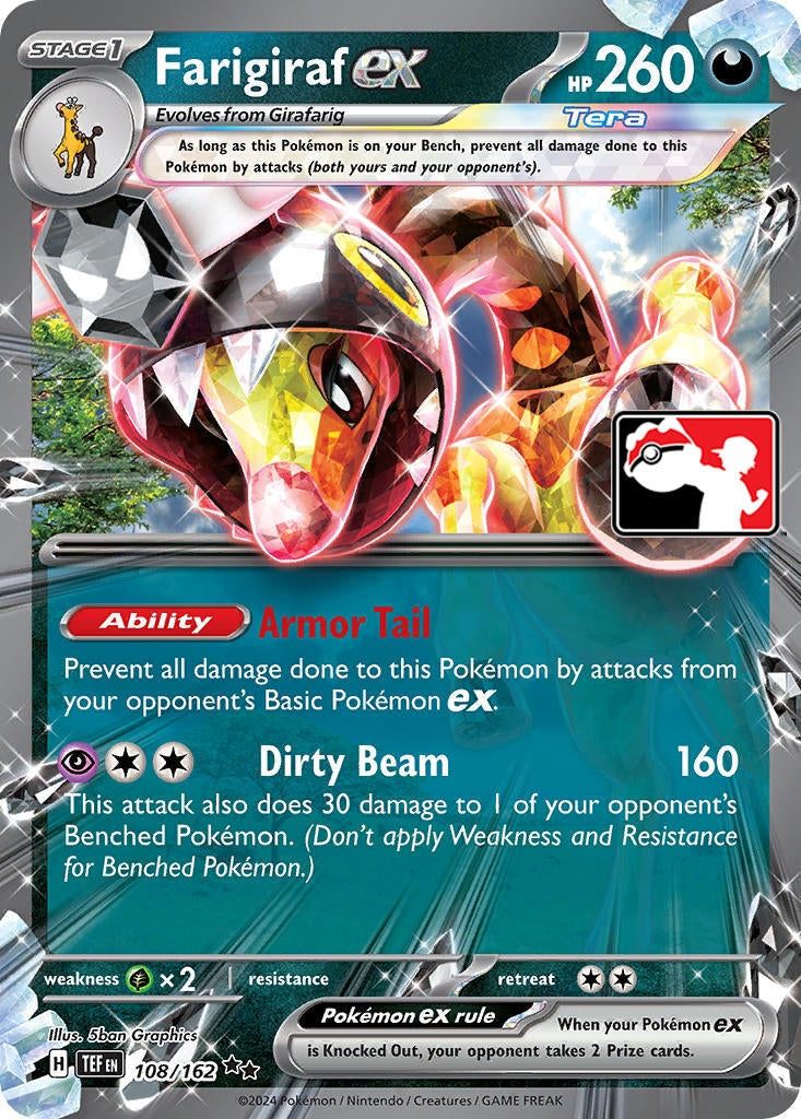 Farigiraf ex (108/162) (Prize Pack Series Cards) Pokemon