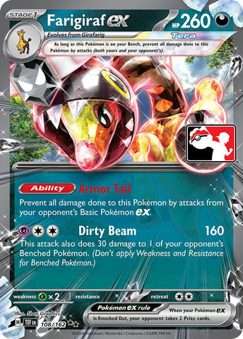 Farigiraf ex (108/162) (Prize Pack Series Cards) Pokemon