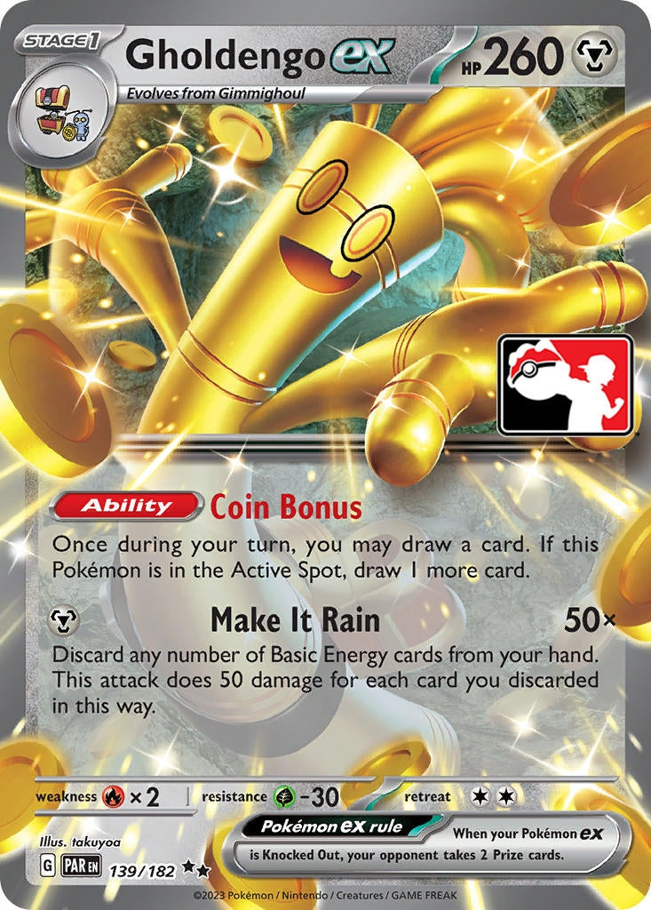 Image for Gholdengo ex (139/182) (Prize Pack Series Cards) - Pokemon