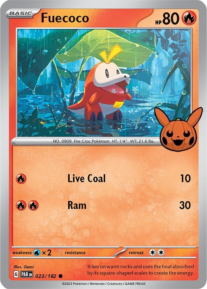 Image for Fuecoco (023/182) (Trick or Trade BOOster Bundle 2024) (TTBB24) - Pokemon
