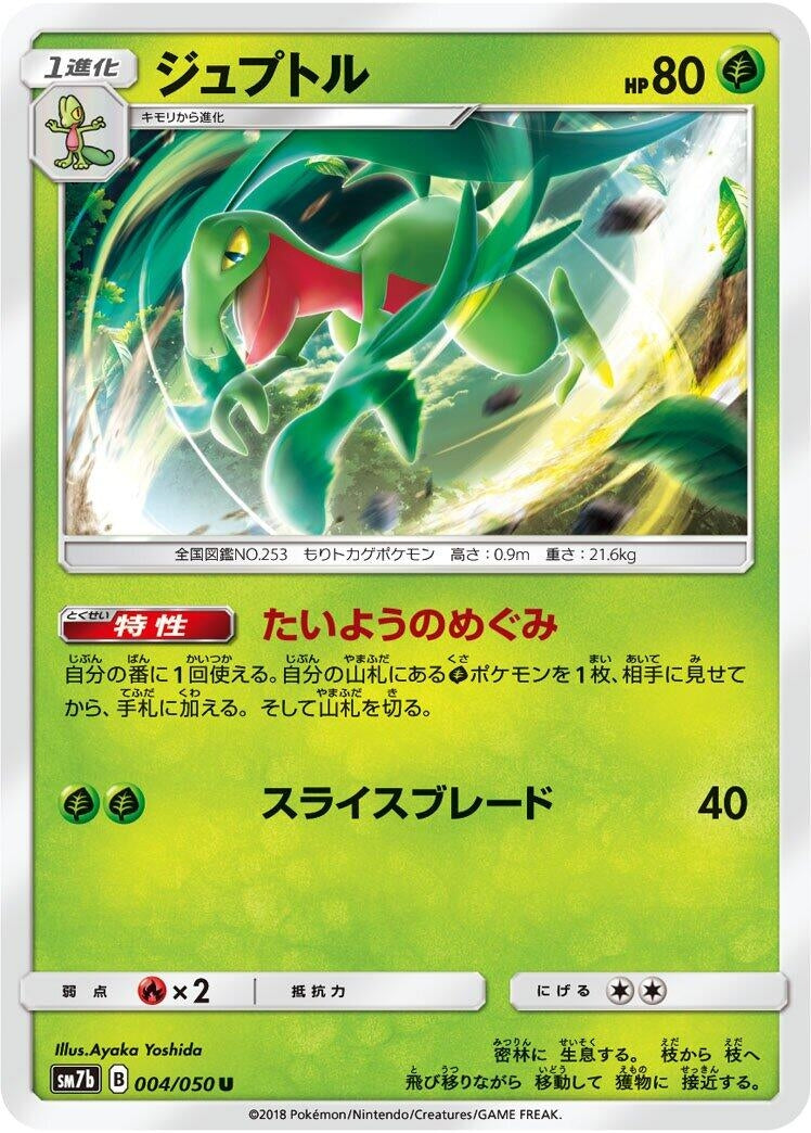Image for Grovyle (004/050) (SM7b: Fairy Rise) (SM7b) - Pokemon Japan