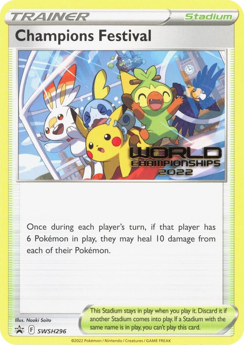 Image for Champions Festival - SWSH296 (World Championships 2022) (SWSH296) (SWSH: Sword & Shield Promo Cards) (SWSD) - Pokemon